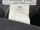 christian dior black dress with white label on the back