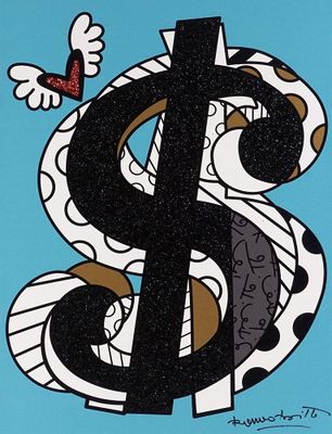 une illustration représentant le symbole du dollar surmonté d'un papillon