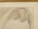 a picture of a drawing of a woman with long hair