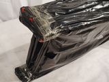 a plastic bag that has been wrapped up on top of it