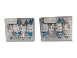 two snowmen that are in the packaging on the white background