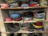 many different types of wires and wires on the shelves
