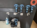 a bunch of tools that are hanging on the wall