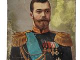 une vieille photo d'un homme en uniforme militaire, barbu
