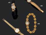 trois types différents de montres et de bracelets sur fond noir