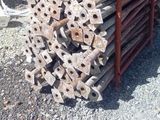 a pile of bricks stacked on top of each other