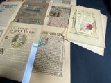 a lot of old books that are on a table
