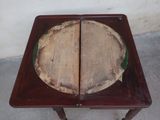 a wooden table with a piece of wood on it