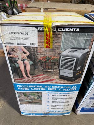 a box with a picture of a woman sitting in a chair