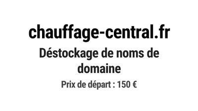 Nom de domaine chauffage-central.