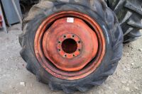 2 Roues Avant de TRACTEUR KLEBER, 9-5/9-24