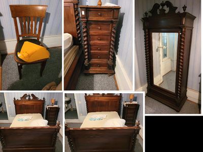 Dans la chambre 2 avec vue sur l'étang : Mobilier de chambre…