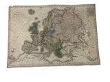 an old map of europe on a white background