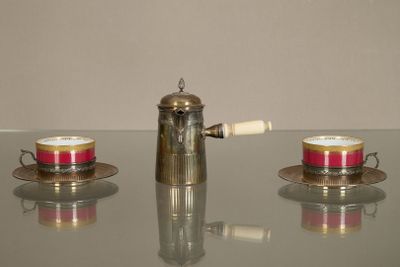 Henri Lapeyre (actif de 1895 à 1923) Service à café En argen…