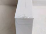a close up of a white box on a table
