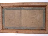 an old wooden picture frame with a picture on it