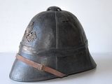 a helmet that is sitting on a table