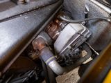 a close up of the engine of a motorcycle