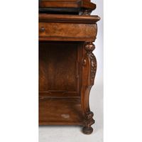 CABINET ALLEMAND en placage de ronce de noyer et de bois ind… (photo 4)