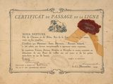 un vieux document portant un cachet et un cachet de cire rouge