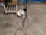 an image of a floor lamp with a disco ball on it
