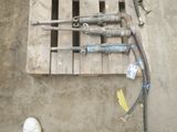 a wooden pallet that has a bunch of tools on it
