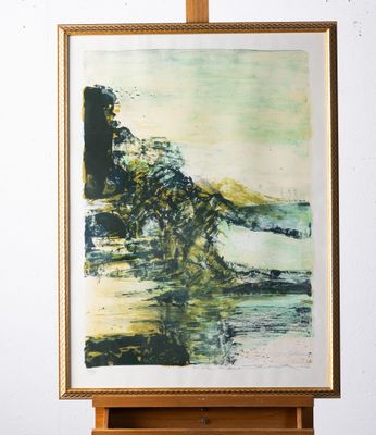 ZAO Wou-Ki 1921-2013 « Sans titre » 1988. Lithographie en co…
