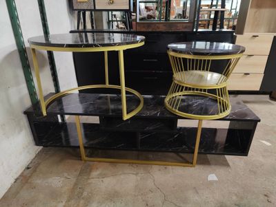 two tables that are sitting next to each other