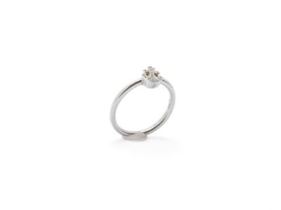 une image d'une bague en diamant sur fond blanc