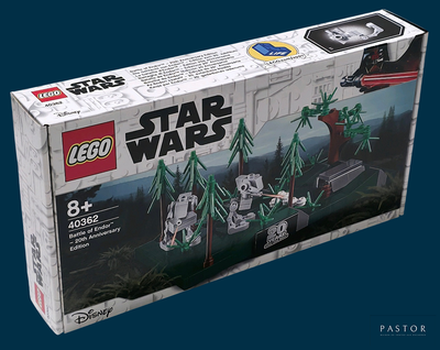 a box with a lego star wars set inside of it