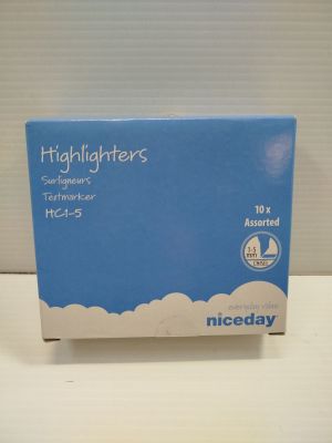 [Lot de 10] - NICEDAY - Surligneurs assortis - Pointe biseau…