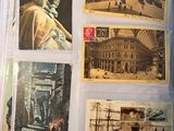 a book with pictures of people and buildings on it