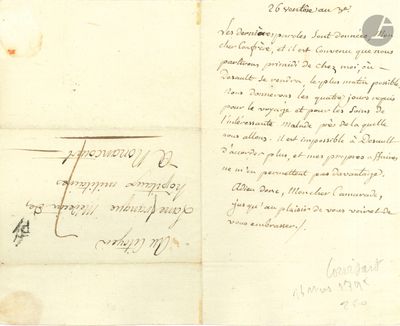 an old letter written in black ink on a piece of paper