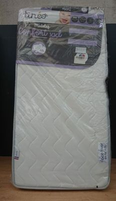Matelas Bébé Confort XXL TINEO 60x120x15cm - Sans Traitement…