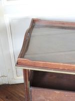 TABLE A THE en acajou de forme rectangulaire, la partie haut… (photo 4)