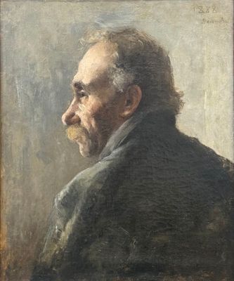 portrait d'un homme barbu vêtu d'une veste noire