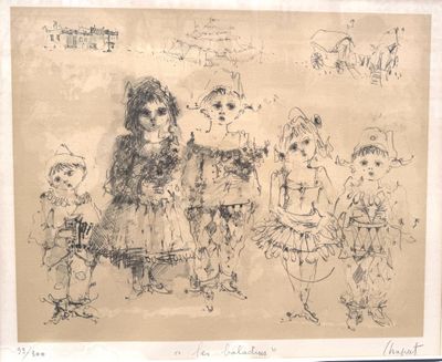 Roger CHAPUT (1909-1995) Les Baladins