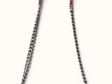 Sac Chanel à rabat en cuir d'agneau matelassé rouge, avec finitions argentées