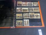 a black binder with pictures of people on it