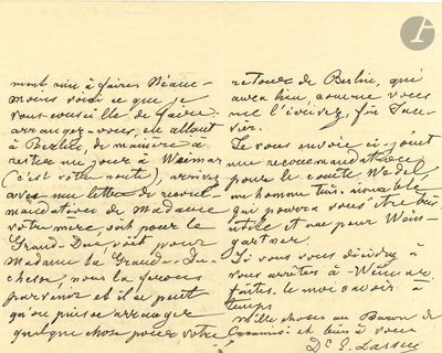une lettre manuscrite adressée par une personne à sa mère à l'occasion de son anniversaire