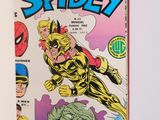 Spider-Man, X-Men, Photon et d'autres bandes dessinées sur un fond blanc