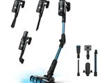 a set of four different vacuums with different attachments