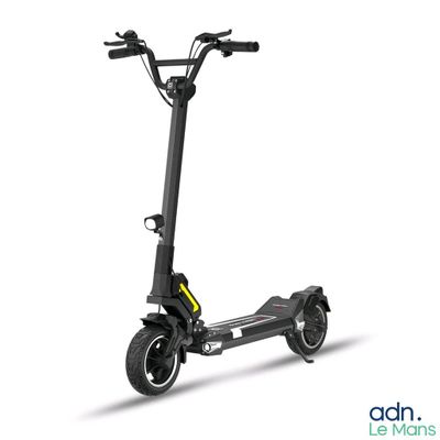 a close up of a scooter on a white background