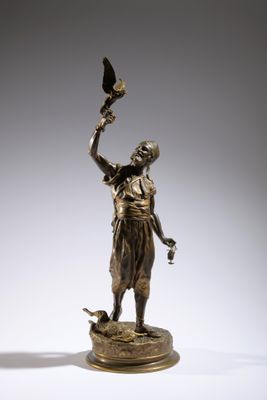 Pierre-Jules MENE (1810-1879) Fauconnier arabe - Photo 1