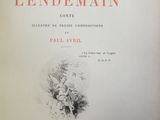 the front cover of a book with a drawing of a man on it
