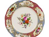 an image of a plate with a floral design on it