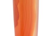 pendentif plaqué or jaune, orné d'une agate rouge et d'un grenat vert