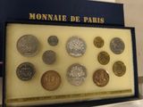 a picture of a display of coins in a box