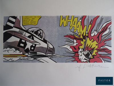 une photo d'une page de bande dessinée avec un avion en arrière-plan