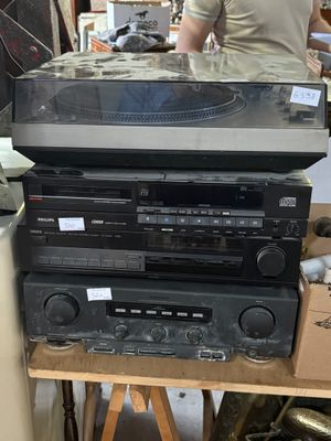 a lot of electronics that are stacked on top of each other